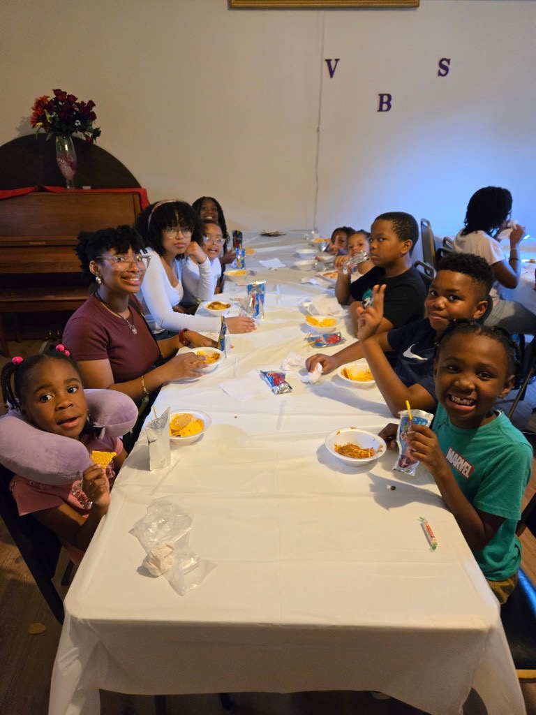 Kids at Vacation Bible School